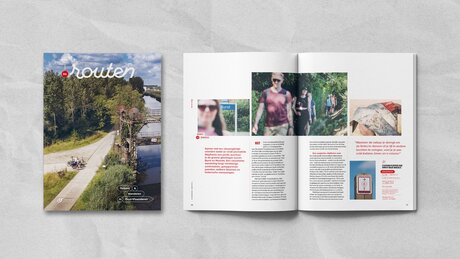 Mock-up Routen magazine 2025